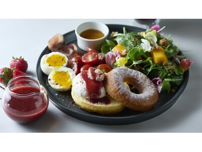 【koe donuts】世界で人気のピザレストラン「Pizza 4P's」のブッラータチーズを京都で堪能・フレッシュなチーズと自家製ドーナツが主役の贅沢ブランチプレートが新登場