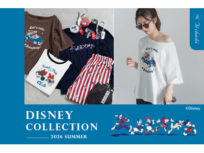 【Te chichi】Disney Collection『ミッキー＆フレンズ』が登場！休日を満喫するキャラクターたちを描いた遊び心あふれるコレクション