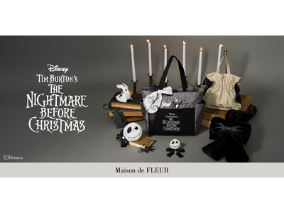 【Maison de FLEUR】「ティム・バートン ナイトメアー・ビフォア・クリスマス」が登場！ハロウィンシーズンを彩るダークな世界観をまとったコレクション