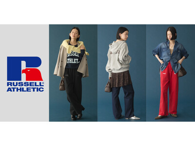 【AMERICAN HOLIC】「RUSSELL ATHLETIC」とのオリジナルアイテムが二度目の登場！秋気分を高めるスポーツテイストの新作アイテムを発売