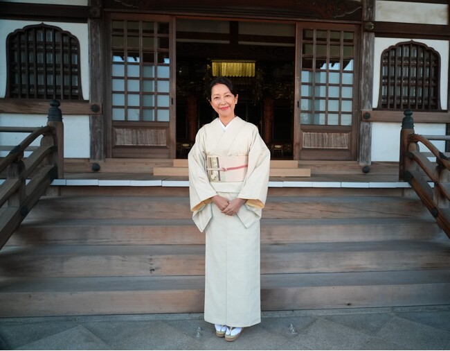 結城紬を身に纏った羽田美智子さんが、地域への移住を語る！移住をテーマにしたトークショーを開催しました「きものday結城」イベント