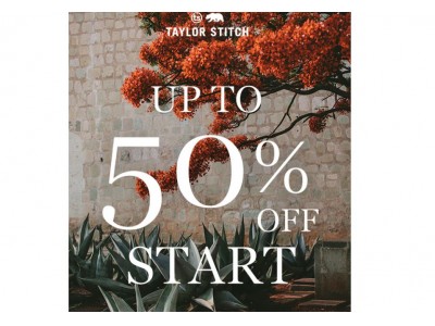 TAYLOR STITCHで半期に1度の特別なセール『Winter SALE』を公式WEBショップ及び、直営店で開催。Webショップでは期間限定送料無料も開催中