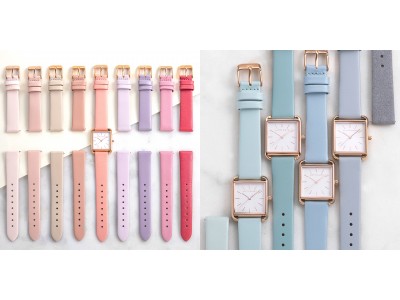 アレットブラン 選べる33色ベルト！パーソナルカラーにぴったりの腕時計が見つかる“パレット スクエアコレクション”