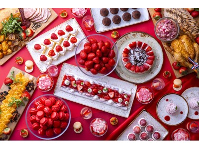 【ハイアット リージェンシー 京都】真っ赤な苺がきらめく！ホテルクオリティのスイーツとセイボリーが食べ放題。「ストロベリーアフタヌーンティーブッフェ」開催