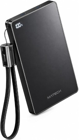 【MATECH】世界最薄＆最小クラスの10,000mAhモバイルバッテリー「PowerSlim 10000」新登場