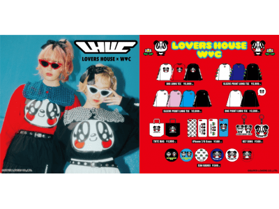 『LOVERS HOUSE』×『WC』初コラボコレクション今の原宿ファッションにも合う90年代リバイバルアイテムが勢揃い！