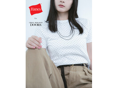 Hanes × URBAN RESEARCH DOORS ブランド初の「ドット」2P S/STEEが登場