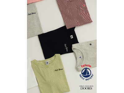PETIT BATEAU（プチバトー） × URBAN RESEARCH DOORS 新作を含む別注Tシャツ5型が登場
