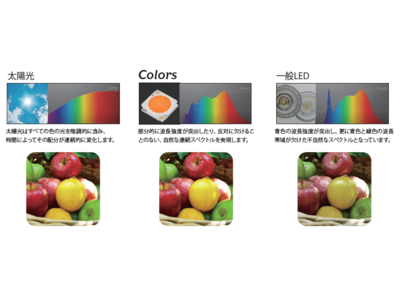【新製品】太陽光の波長を再現した施設向けLED照明シリーズ「Colors」発売開始