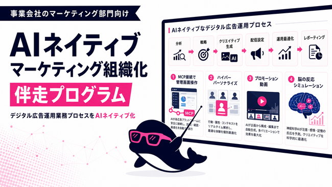 事業会社のマーケティング部門向けに「デジタル広告運用におけるAI