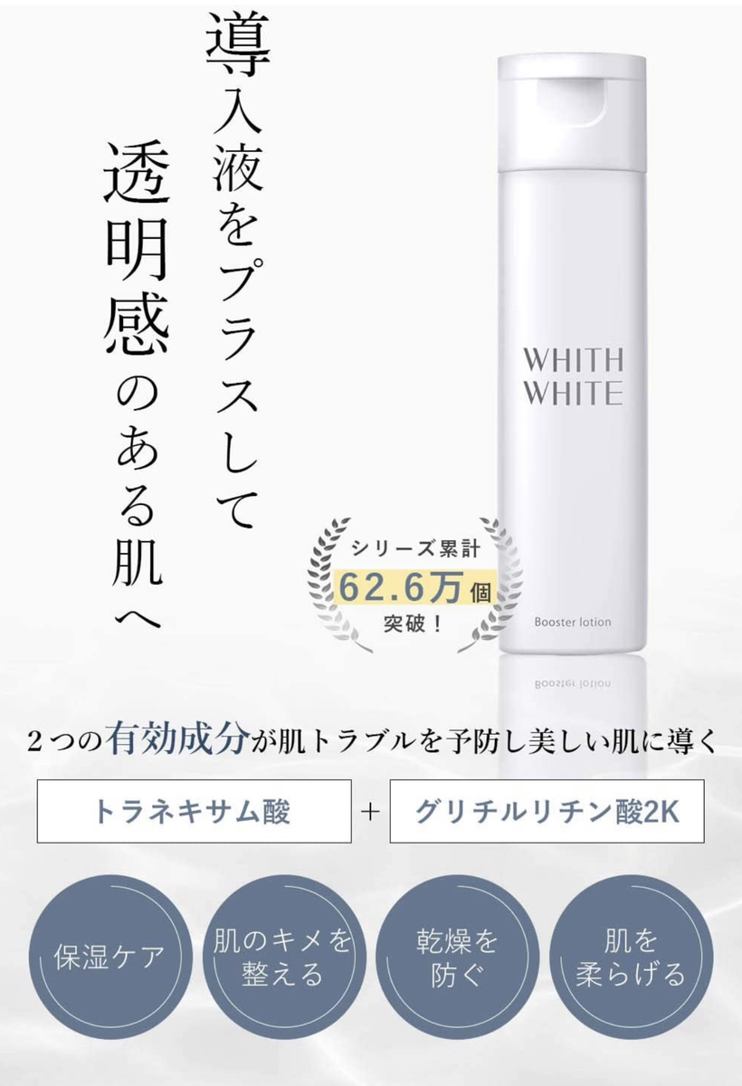 「洗顔後に保湿したい」「透明感のある肌にしたい」Amazonビューティーランキング1位獲得のWHITH WHITEから「導入化粧水」が新発売