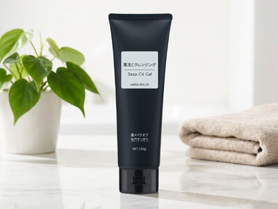 【新商品】ハダドルチェシリーズの大人気「白玉Cクレンジング　スムースオイルジェル」に、待望の“黒玉Cクレンジング　ディープオイルジェル”が新登場！！
