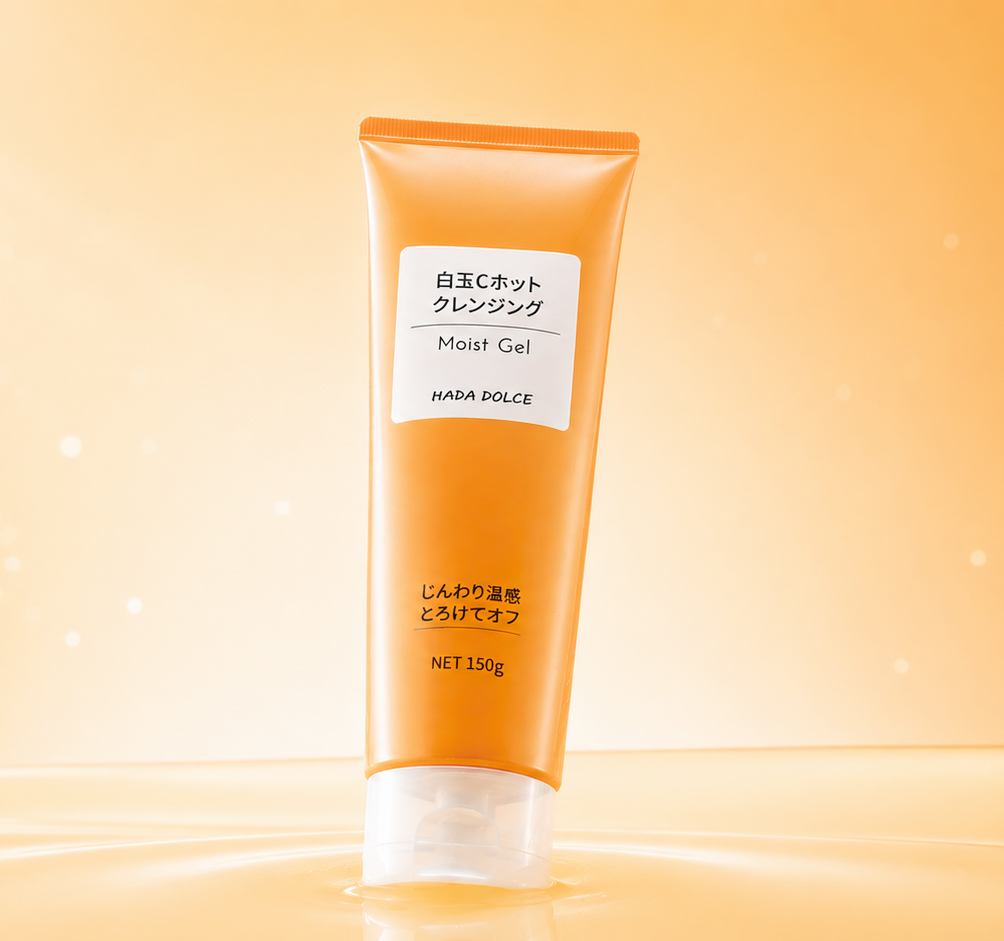 【新商品】じんわり温感×美容液仕立て。3秒！※１即落ち白玉肌！※２するんと落として、しっとりうるおう洗い上がりへ「白玉Cホットクレンジング」誕生　HADA　DOLCE（ハダドルチェ）