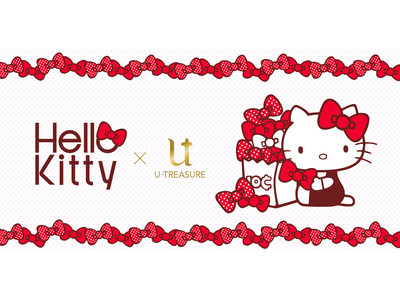 【サンリオキャラクターズ】一粒石ダイヤモンドネックレス。石留め部分にハローキティのリボンをデザイン。5月25日（火）まで予約受付