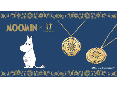 【MOOMIN】レース柄ネックレス。ムーミン、リトルミイ、スナフキン、ニョロニョロが模様の中にかくれんぼ。12月8日（水）発売