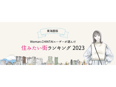 2021年のランキングから10位圏内の駅が大きく変動！一人暮らし女性向け物件検索サイトWoman.CHINTAIユーザーが選んだ住みたい街ランキング2023 （東海圏版）