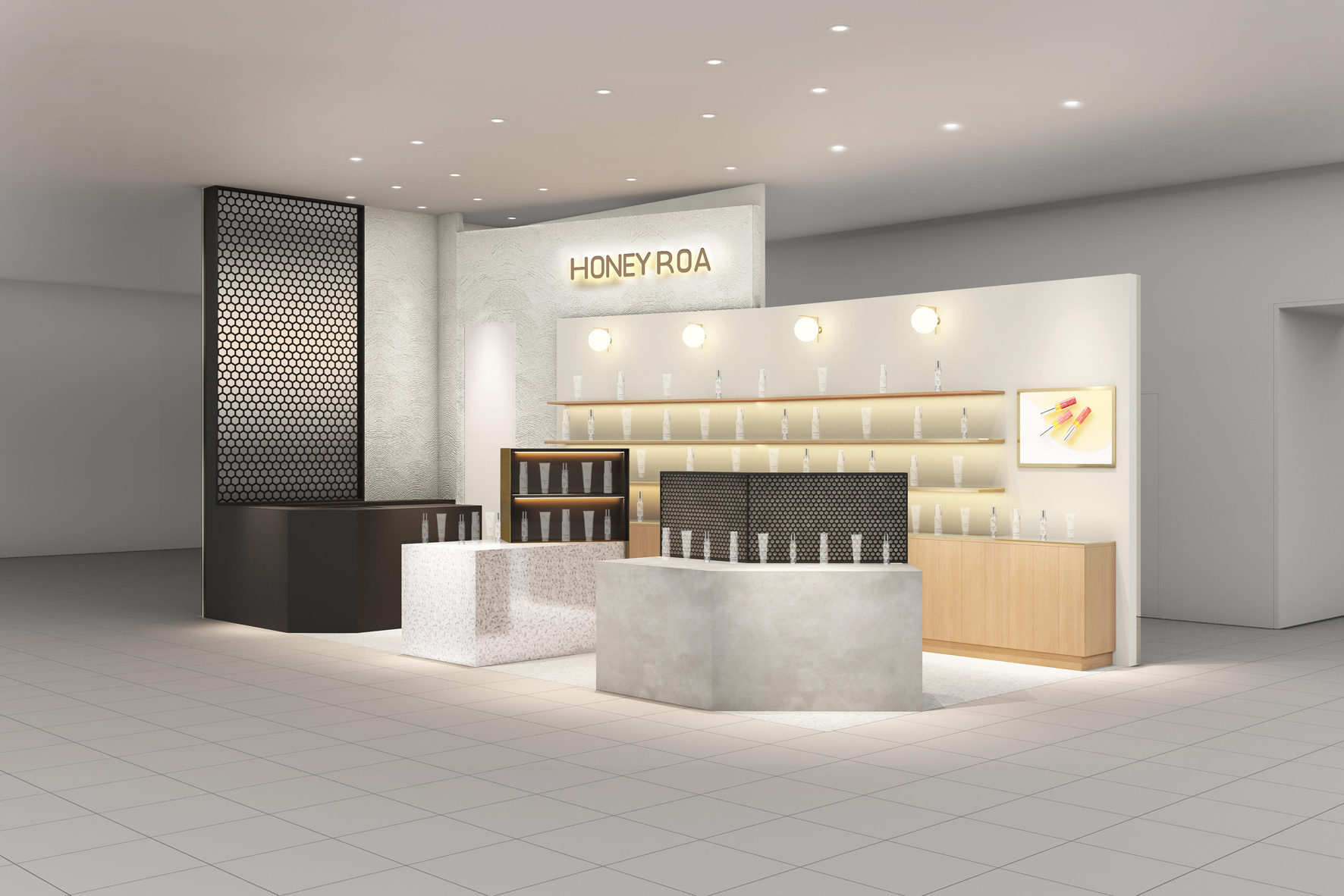 「HONEY ROA（ハニーロア）」が、一部サステナブル素材を取り入れた新店装で心斎橋パルコにNEW OPENいたします。