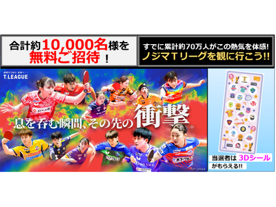 合計約10,000人をご招待！第四弾の対象6試合を募集受付中！！