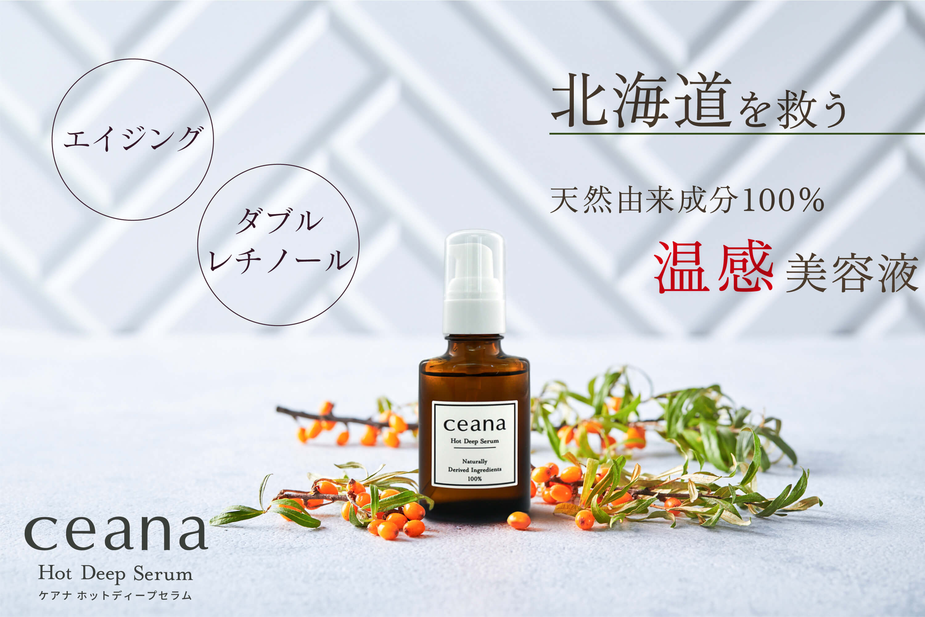 北海道むかわ町穂別が生む「奇跡の果実シーベリー」の美容液「Ceana Hot Deep Serum」で地域活性を目指す！クラウドファンディングを開始。