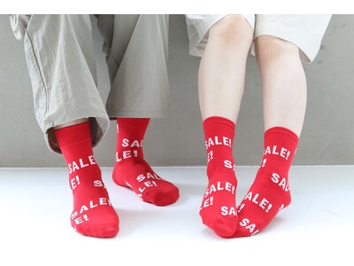 【靴下屋40周年記念企画】幻の非売品＜SALE SOCKS＞を公式オンラインストア限定で発売。期間中に着用して「靴下屋」に行くと20％OFFの特典付き