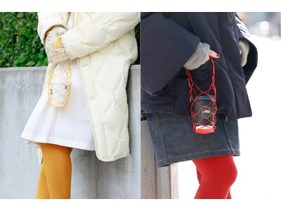 Tabio公式オンラインストア限定ノベルティキャンペーン。対象のタイツ含む5,500円以上のお買い上げで、オリジナルデザインのドリンクホルダーをプレゼント