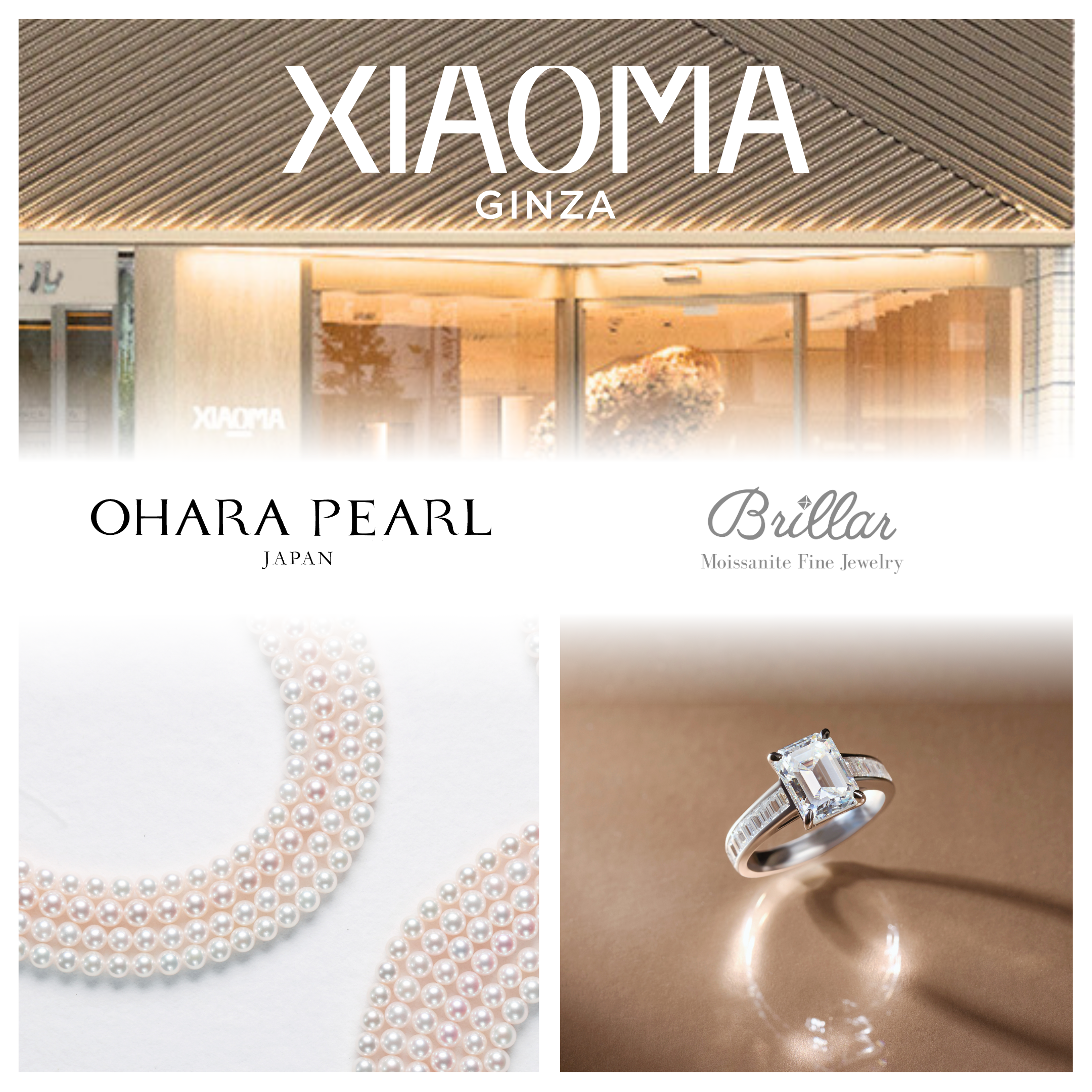 エルメス専門ブティック【GINZA XIAOMA】でBrillar＜ブリジャール＞＆オハラパールのジュエリー取扱スタート！上質な空間で出会う、モアサナイトと真珠の輝き