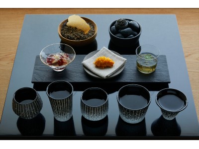 長谷川栄雅 六本木、「日本酒体験」のアテ（酒の肴）メニューを刷新。『abysse（アビス）』目黒浩太郎シェフがプロデュース、10月2日(水)から提供開始