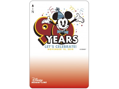 ミッキーマウスのスクリーンデビュー90周年　限定デザインのフリーきっぷが11月1日販売開始！