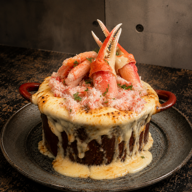 ズワイガニを贅沢に使用した「カニボナーラボルケーノパスタ」が夏限定で登場