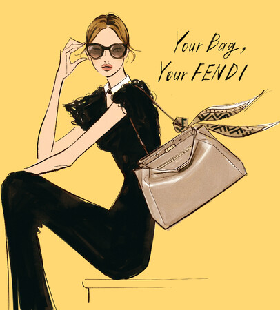 フェンディ、LINE限定コンテンツ「Your Bag, Your FENDI」をローンチ