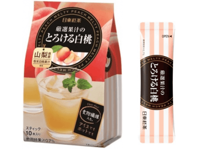 「日東紅茶 厳選果汁のとろける白桃」リニューアル発売