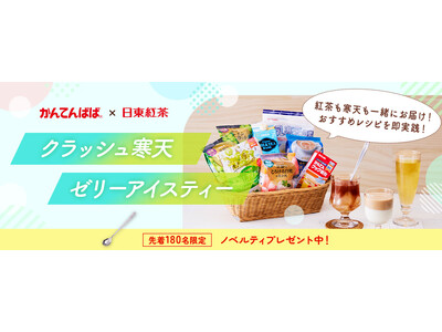 【かんてんぱぱ×日東紅茶の初コラボレーション商品】今年の夏を爽やかに乗り切る「クラッシュ寒天ゼリーアイス...