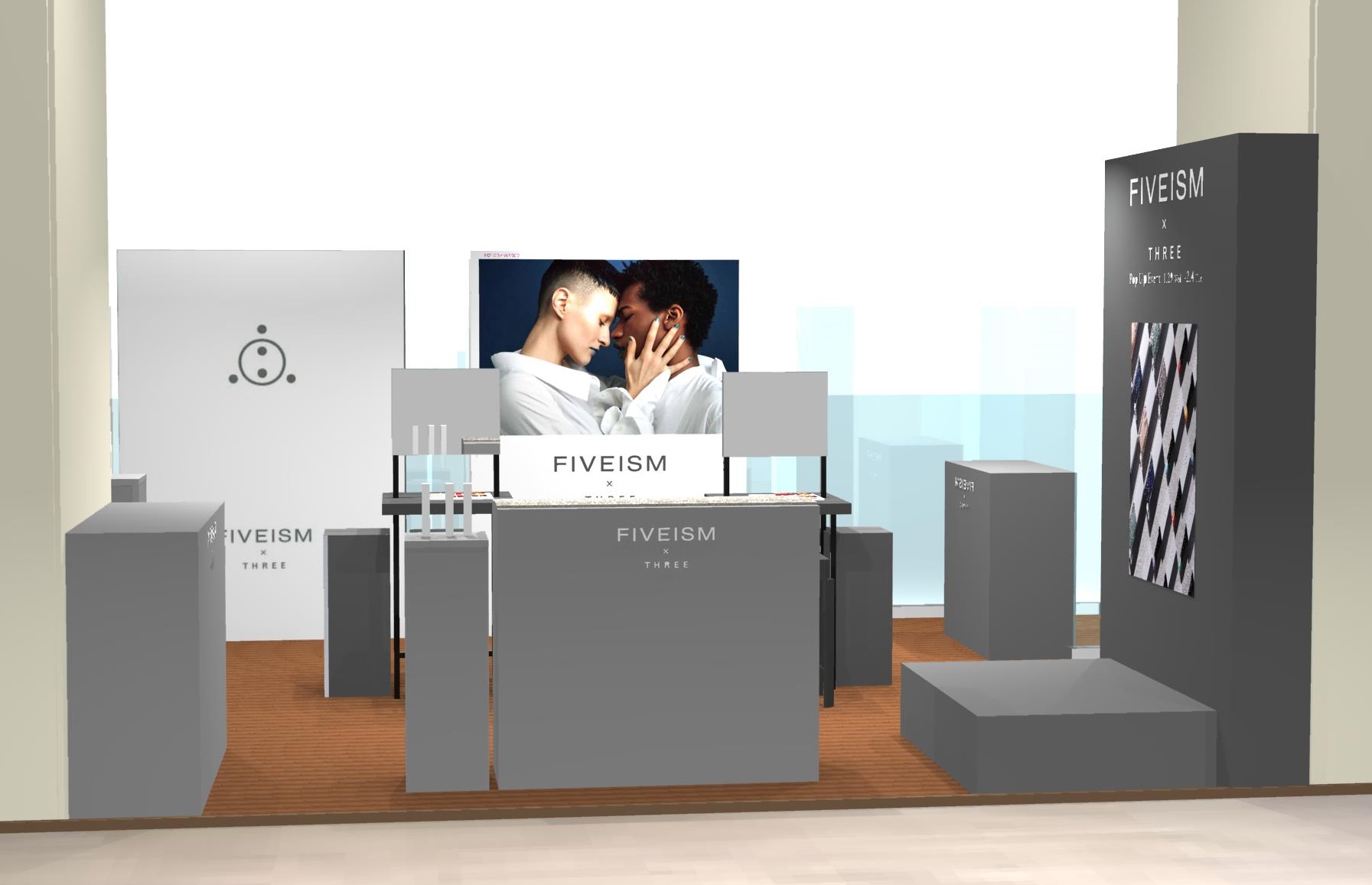 「FIVEISM × THREE」が岩田屋本店でポップアップイベントを期間限定開催
