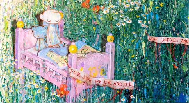 タカハシマホ新作個展「おきても（そばに）いてね」：幼少期の記憶と