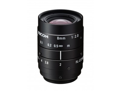 焦点距離8mmの5メガピクセル対応広角FAレンズ「RICOH FL-CC0820-5MX」を新発売