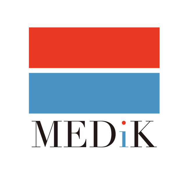 赤 青 21年に向けたmedik新プロジェクト第一弾 コーポレートロゴお 株式会社medik プレスリリース