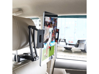 長時間のドライブでお子様も大喜びの"車用 後部座席タブレットホルダー"の取り扱いを各種ECショップにて開始致します。