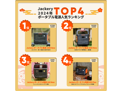 Jackery（ジャクリ）、2024年売れ筋商品ランキングを発表！