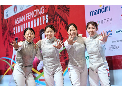 【フェンシング】アジア選手権（インドネシア/バリ）女子フルーレ団体で金メダル獲得！