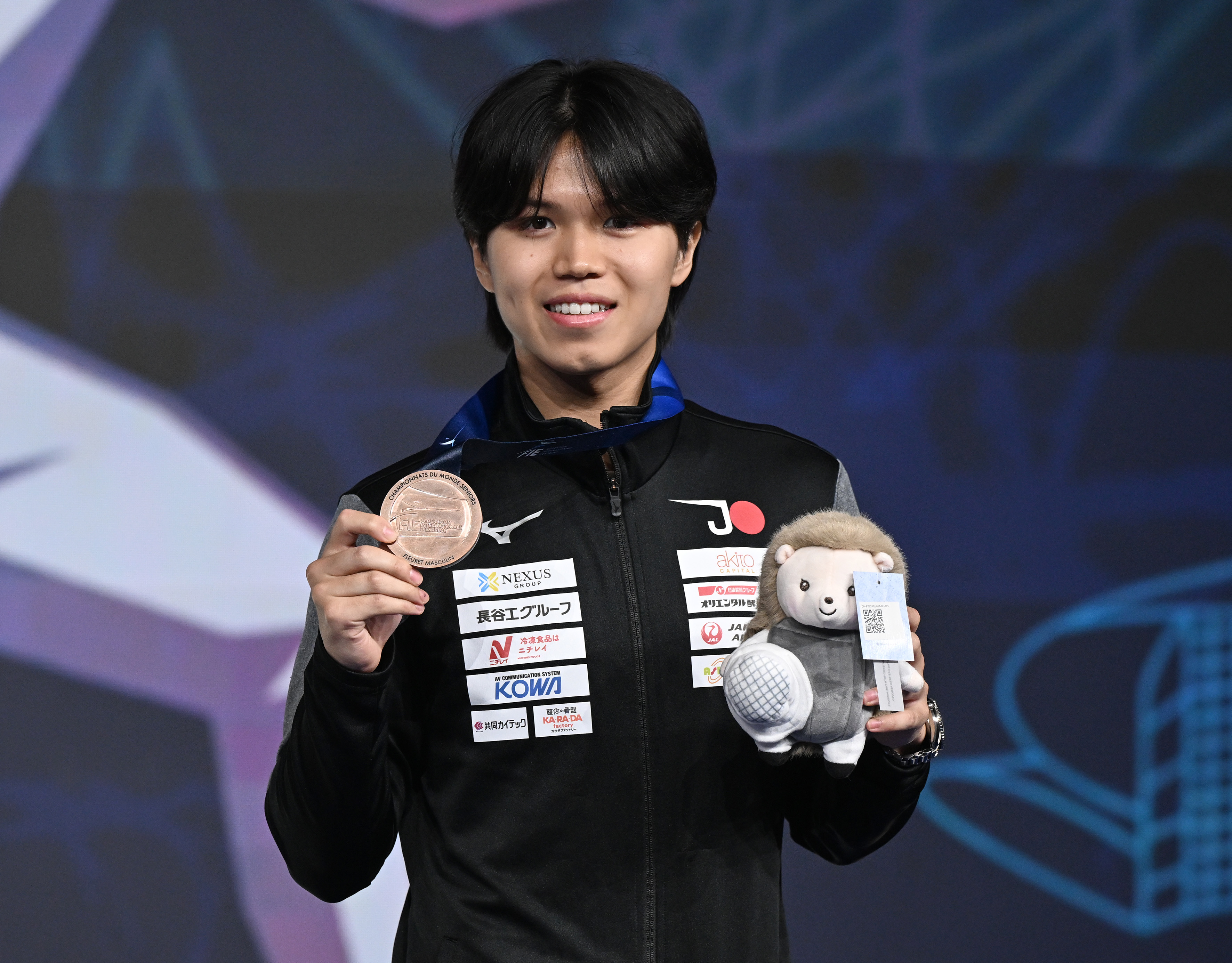 フェンシング　世界選手権大会で飯村一輝選手が銅メダル獲得