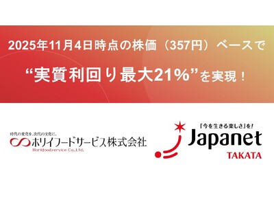 外食業界初！！ホリイフードサービス×ジャパネット「株主優待クーポン」を初導入