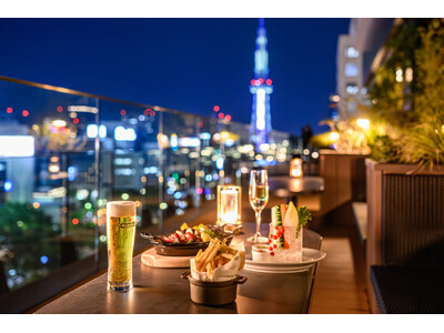 ルーフトップテラスで過ごす、心ほどける夏のひととき。ROOFTOP で楽しむ「泡と風のテラスプラン」夏仕様でご提供／ザ ロイヤルパークホテル アイコニック 名古屋
