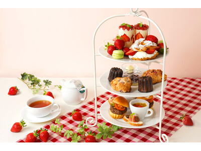 【ザ ロイヤルパークホテル 京都四条】「あまおう苺のアフタヌーンティー 2024」販売開始