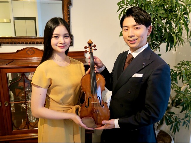 【株式会社 atsumari より1682年製ニコロ・アマティ「Grand Amati」を鈴木舞氏に貸与】