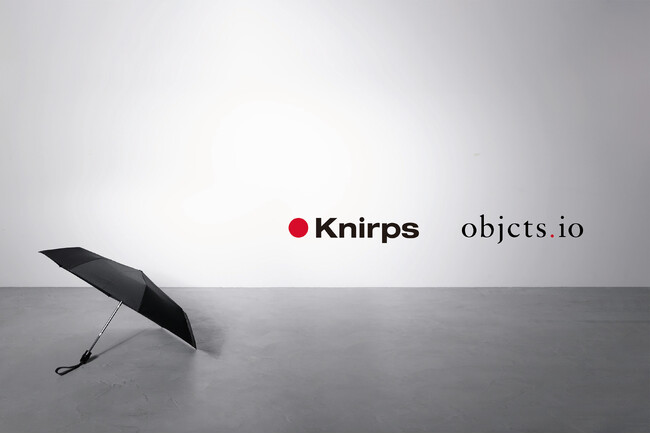 【objcts.io】Knirpsとの2度目のコラボレーションが実現。レザーハンドストラップ仕様の別注折りたたみ傘を発売