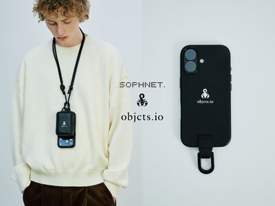 【objcts.io】SOPHNET.との初コラボレーション。スコーピオンロゴを纏った、ミニマルとエッジが交差するウェアラブルなiPhoneケースを発売。