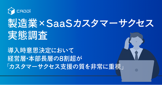 【製造業×SaaSカスタマーサクセス実態調査】導入時意思決定において経営層・本部長層の8割超が「カスタマーサクセス支援の質を非常に重視」