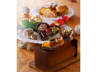 ＵＨＡ味覚糖が手がけるショコラトリー「キャギ ド レーブ」にて初の「ビュッシュ ド ノエル」を数量限定で販売