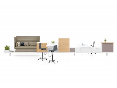 島根の県立高校とスイスの家具メーカーが協業した“新職員室”「センセイオフィス」が2019年4月に誕生