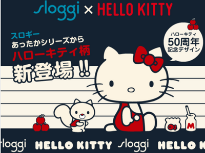 本日登場！sloggi × HELLO KITTYニットシリーズ冬をもっとかわいく＆あたたかく　特設ページも本日オープン！